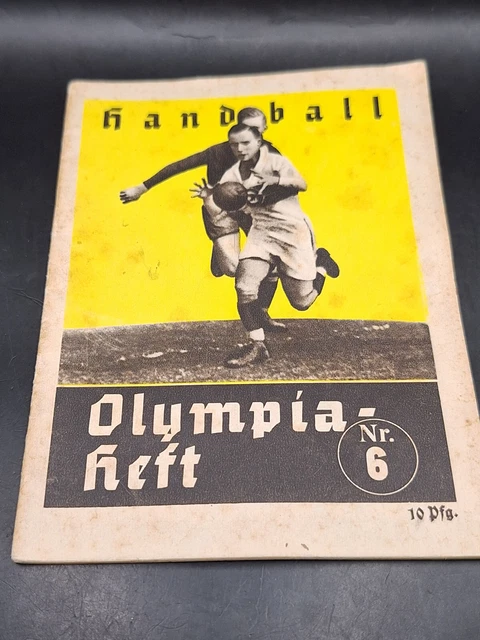 3. REICH OLYMPISCHE Spiele Berlin 1936 Reichssportführer Nr. 6 Handball ...