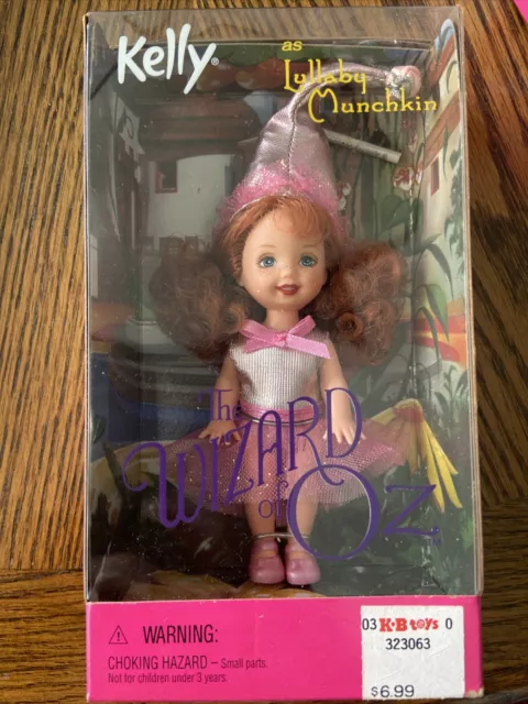 New Vintage 1999 The Wizard Of Oz Barbie Kelly as Lullaby Munchkin Mattel NIB