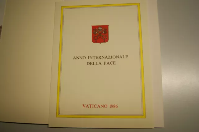 Jahrbuch Vaticano 1985, Vatikan, + 1. amtl. Gedenkblatt,alle postfr. Briefmarken 2