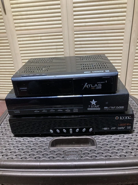 Récepteur Satellite Atlas HD-200S HD Avec Télécommande - TNT SAT (occasion)