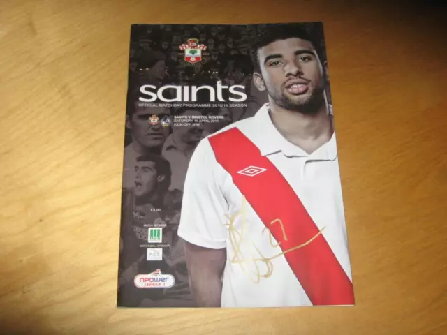 football programme southampton v bristol rovers april 2011