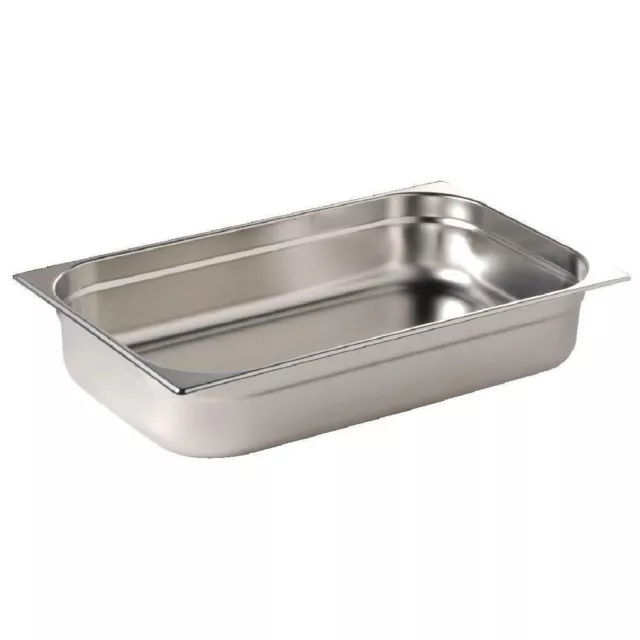 Gastronorm Pan 1/1 Full Size Bain Marie Pot Stainless Steel Choose Depth