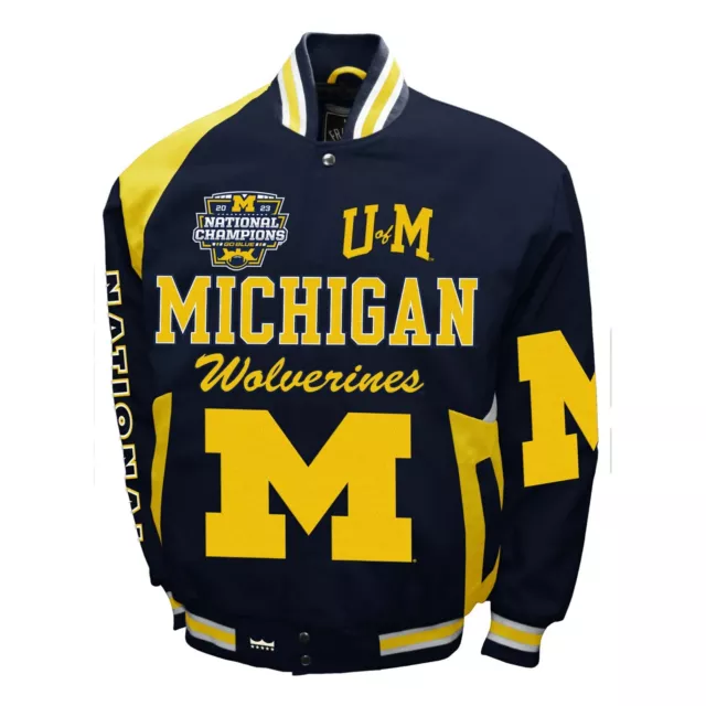 Michigan Wolverines 2023 National Champions Stout Twill Jacket  Now in Stock