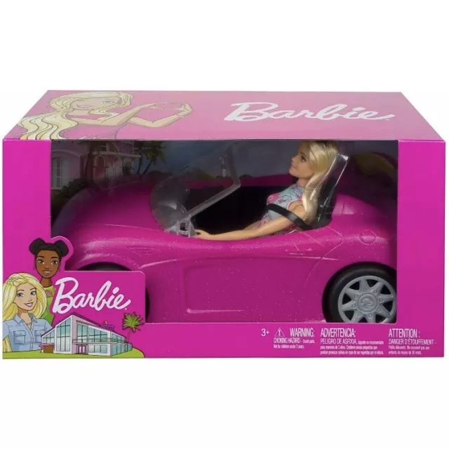 Barbie Convertible Car and Doll Playset NEW BOXED FREE DELIVERY
