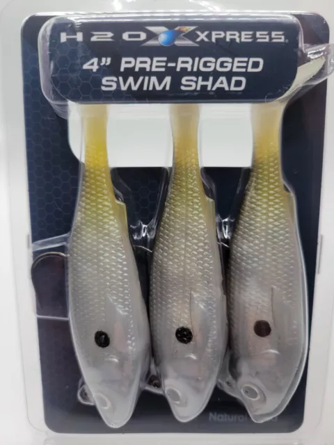 12 H2O EXPRESS 3 Swim Shad Pre-Rigged Soft Fishing Lures Mixed #L12 $18.50  - PicClick