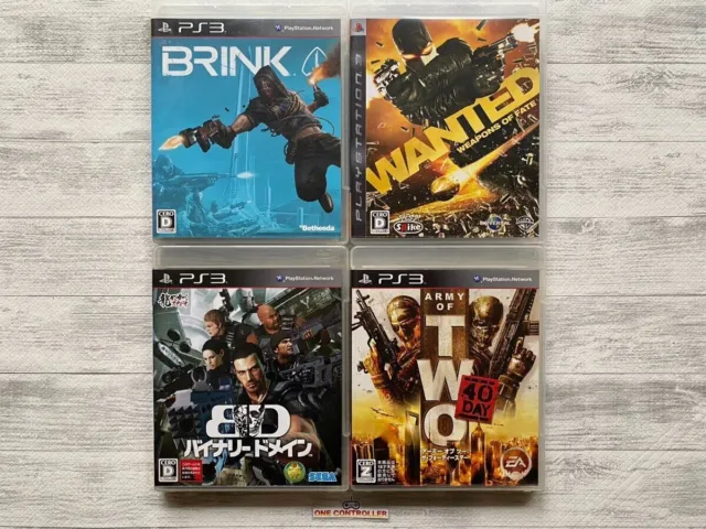 SONY PS3 Brink & Wanted & Binary Domain & Army of Two The 40th Day from Japan