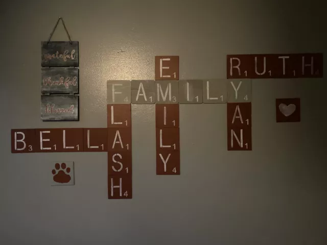 Personalized Scrabble Wall Tiles