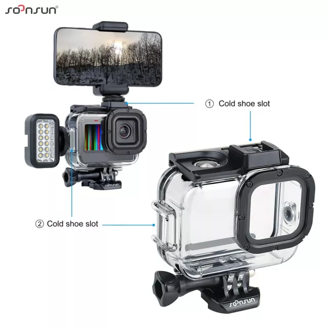 60M Waterproof Case Diving Housing with Lens Filters for GoPro Hero 10 9 Black 2