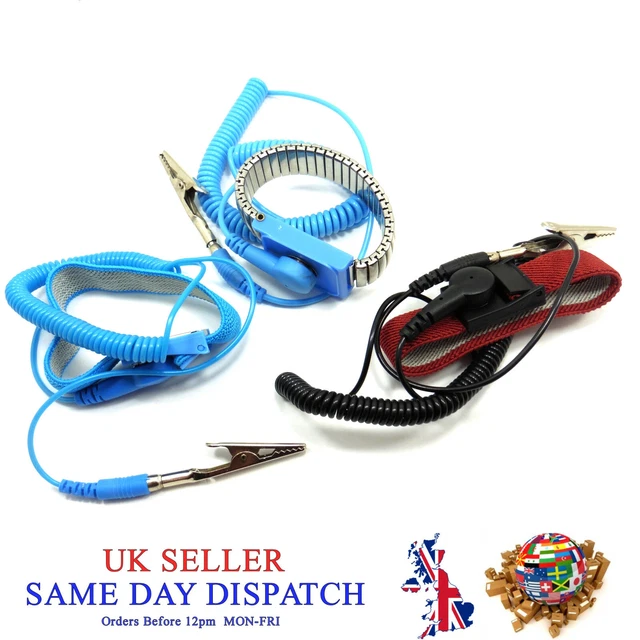 thumbnail image 2 of Anti-Static ESD Ground Strap Wrist Band – Adjustable Grounding Bracelet For Electronics Work 2 of 5