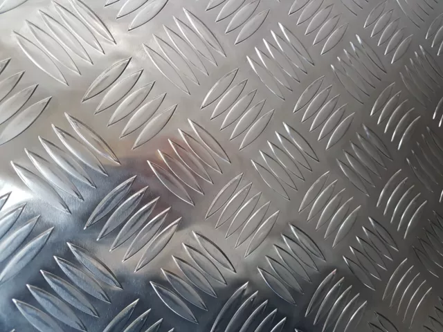 Aluminium Tread Chequer Plate Durbar 5 Bar 3mm Many Sizes Available Grade 5754