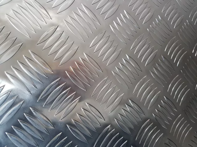 Aluminium Tread Chequer Plate Durbar 5 Bar 4.5mm Many Sizes Available Grade 5754