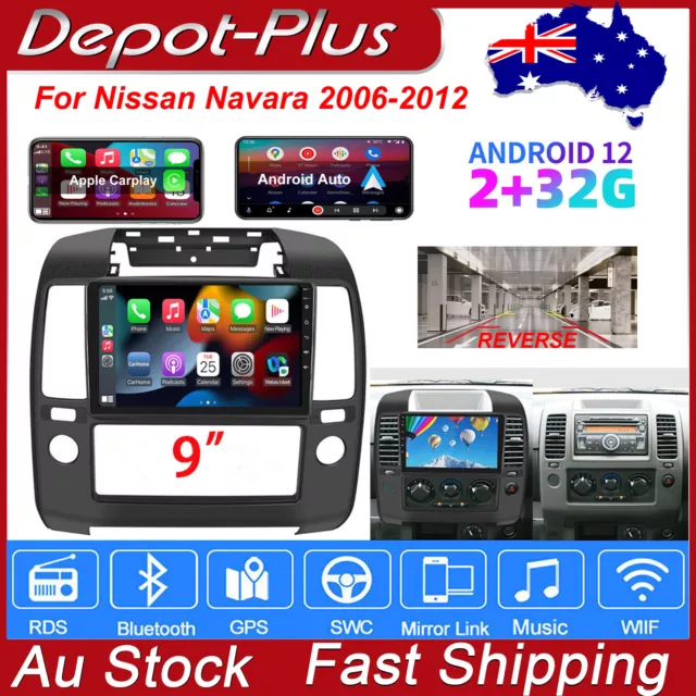 For Nissan Navara 2005-2012 Android 13 2+32G Carplay Car Stereo Radio GPS Navi