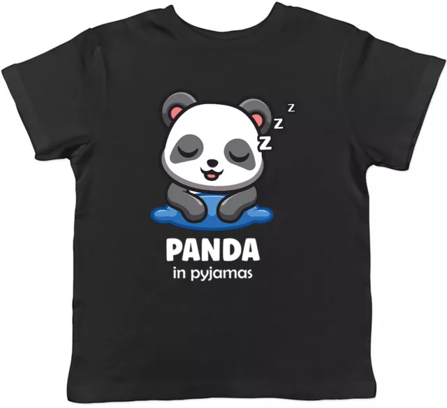 T-Shirt Panda im Pyjama Kinder lustig schlafend faul müde Kinder Jungen Mädchen Geschenk