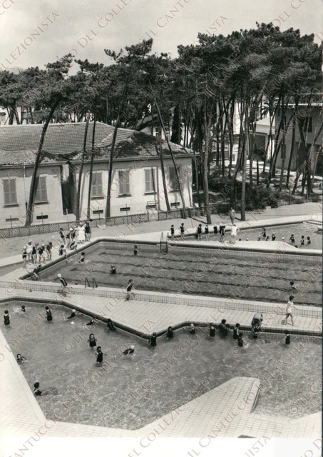 1960 MARINA DI MASSA Colonia ETTORE MOTTA Gruppo Edison piscine Cartolina