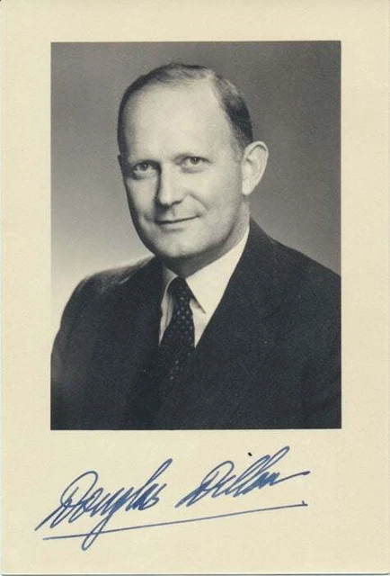 C Douglas DILLON / Photograph Signed