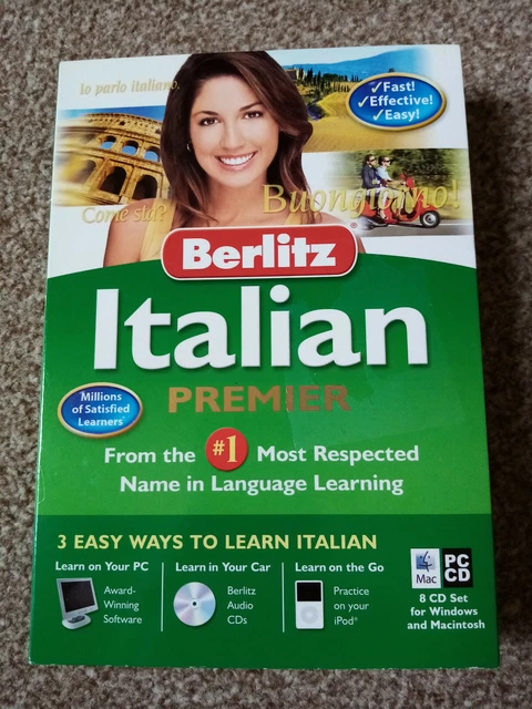 BERLITZ ITALIAN PREMIER PC DVD learn beginner intermediate advanced ...
