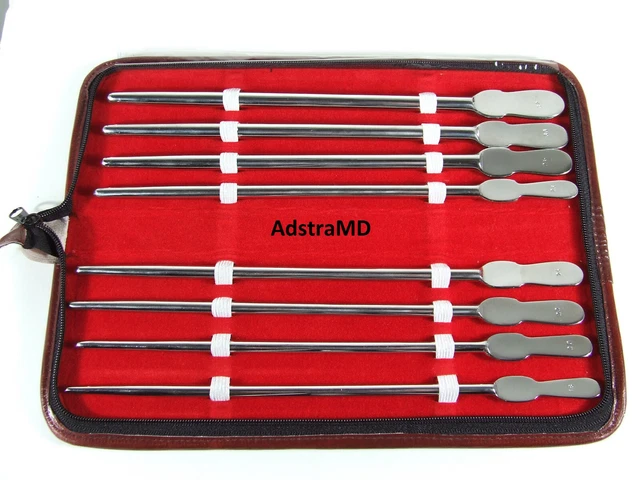 Dittel Urethral Sounds Set of 8 Pieces Gynecology Surgical Instruments