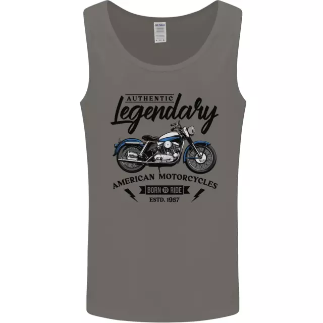 Legendary Motorcycles Biker Cafe Racer Mens Vest Tank Top
