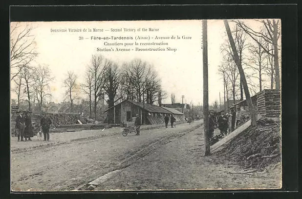 CPA Fère-en-Tardenois, Avenue de la Gare, Rue de la Gare