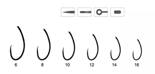 Fliegentom FT7223HQ Flyhooks for Czech Nymphs, Emerger and Barbel Nymphs - 25 Pi