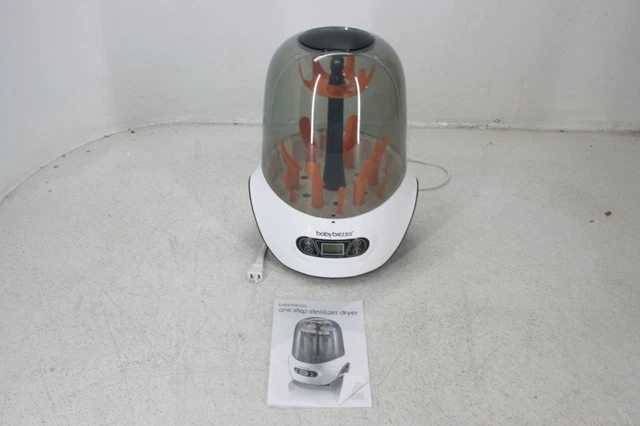 Baby Brezza BRZ0098 Baby Bottle Cleaner Dryer Machine Electric Steam White Black