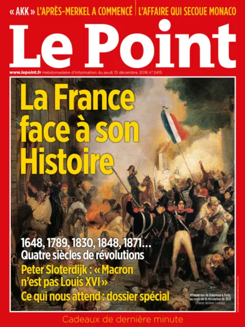 LE POINT N°2415 * La France face à son Histoire * (13/12/2018) - NEUF