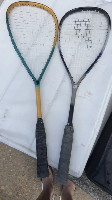 Set X2 Prince Extender Squash Racquets Smash Comp Graph & Aerolite 18/12 Strings