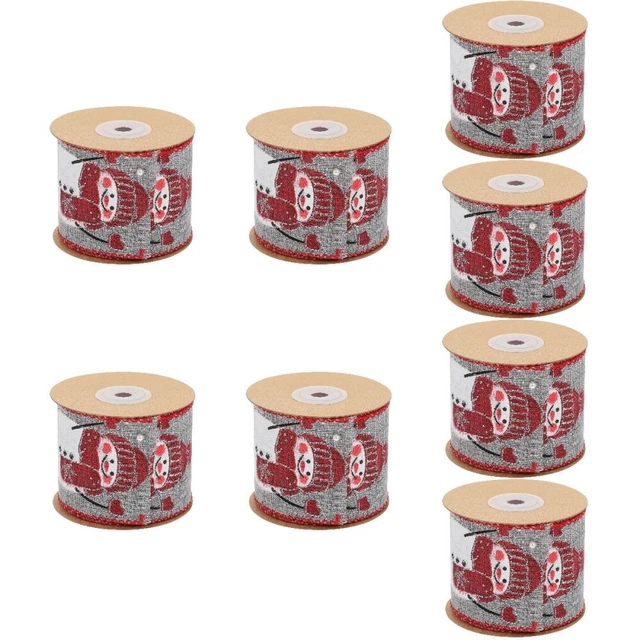 8 rollen von Rentier Geschenk Verpackung Band Weihnachten Baum Bögen