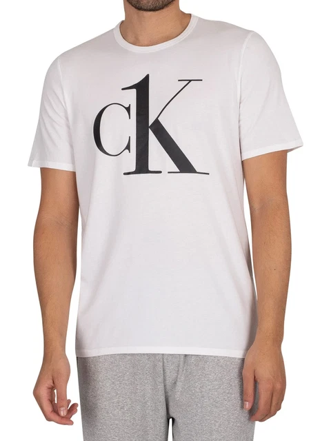 Calvin Klein T-Shirt Uomo Maglietta Manica Corta Girocollo Cotone CK Articolo N