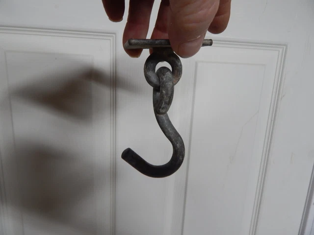 3 Old Plant Ceiling Mount Hooks Porch Hangers Galvanized 2 Stationary 1 Swivel 10