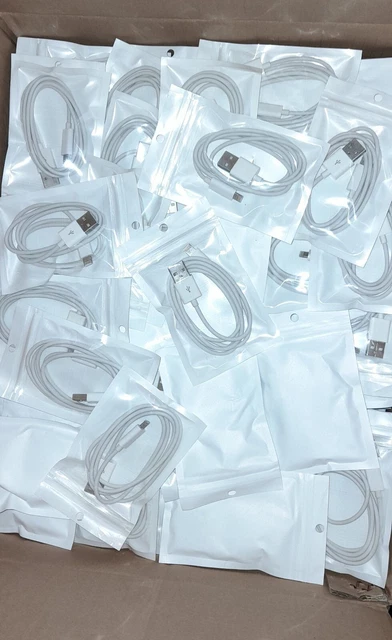 900x Cables For iPhone, iPod, iPad Charging Charger Cable Wholesale JobLot Bulk
