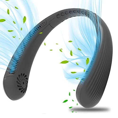 FAYHIJUN Ventilateur cou Portable PortableUSB Ventilateur 4000mAh sans lame S...