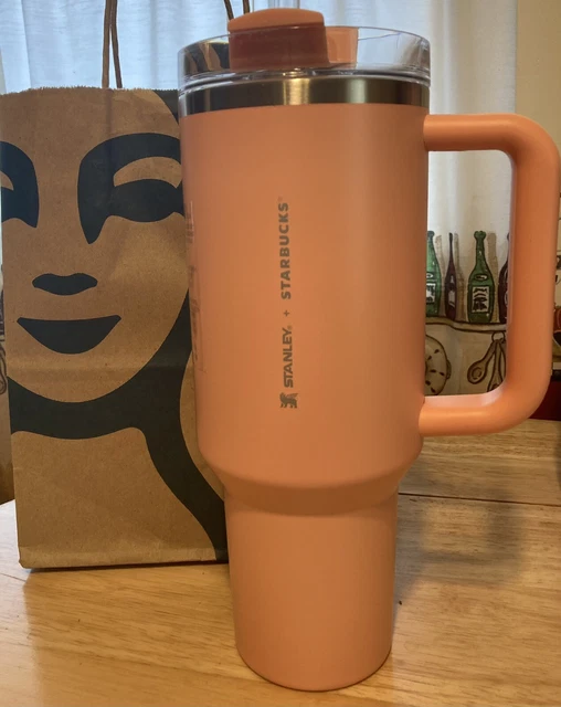 STANLEY X STARBUCKS Target Exclusive 2023 Peach/Pink 40oz Tumbler NEW