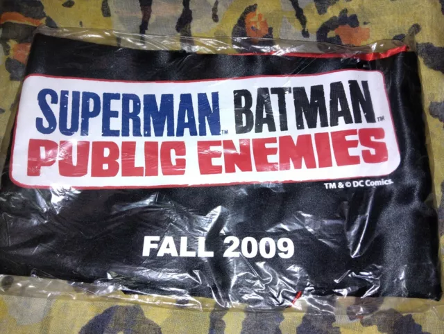 SUPERMAN BATMAN PUBLIC ENEMIES PROMO CAPE REVERSABLE DC COMICS 2009 Comic Con