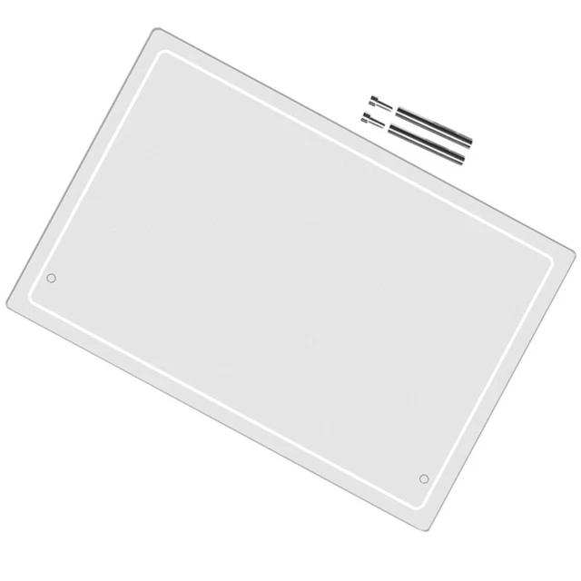 Tableau Lumineux Message LED 30x20cm Acrylique 7 Couleurs - Support Réglable Effaçable