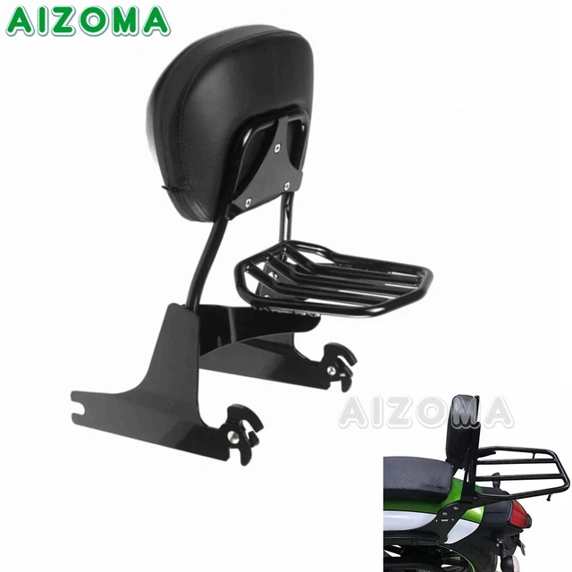 Passenger Sissy Bar With Luggage Rack For Harley Dyna FXDB FXDL FXDI – Steel Backrest