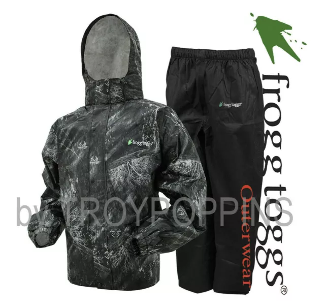 Frogg Toggs Rain Gear-As1310-163 All Sport Mens Rt Fishing Camo Black Green Suit