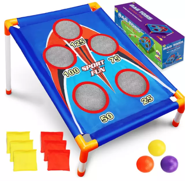 Bean Bag Toss Game, Bean Bag Game, Kids Outdoor Toys, Corn Hole Games for Kids,