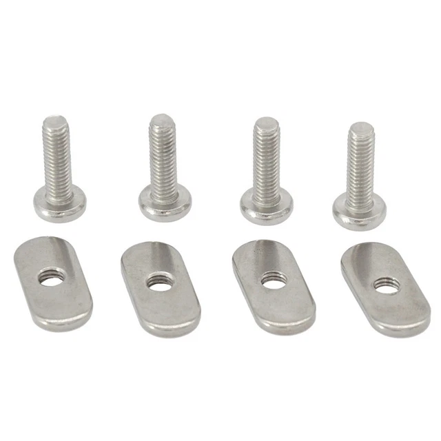 BESPORTBLE Lot De 4 Vis Frein Vélo Inox 6×18 – VTT, Fixation Disque Et Manivelle, Anti-Desserrage