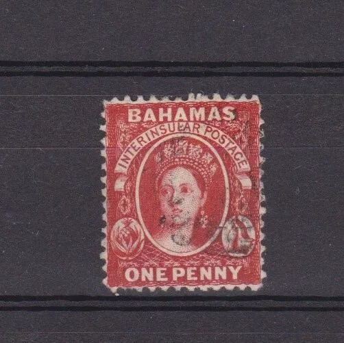BAHAMAS 1863, SG# 22, CV £75, Wmk Crown CC, Carmin-Lake anilin, QV, Used