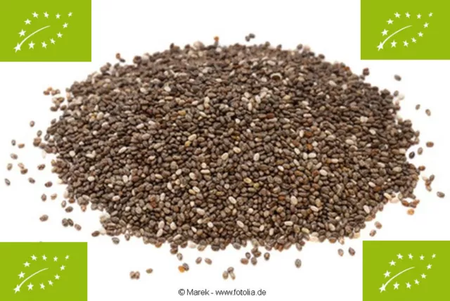 1kg Bio Chia-Graines Nature, Graines de Chia, Top Qualité