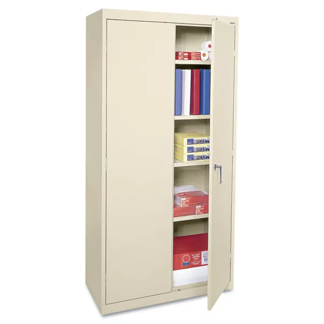 Alera Economy Assembled Storage Cabinet 36w x 18d x 72h Putty CME7218PY