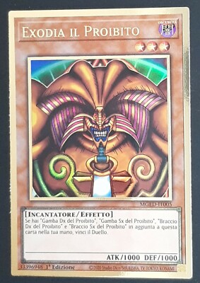 ita yu gi oh exodia il proibito ldd 1st ed 