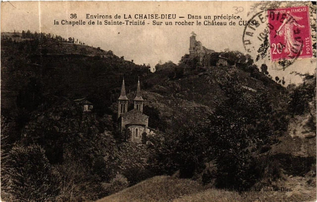 CPA AK Env. de La CHAISE-DIEU - Dans un precipice la Chapelle (585459)