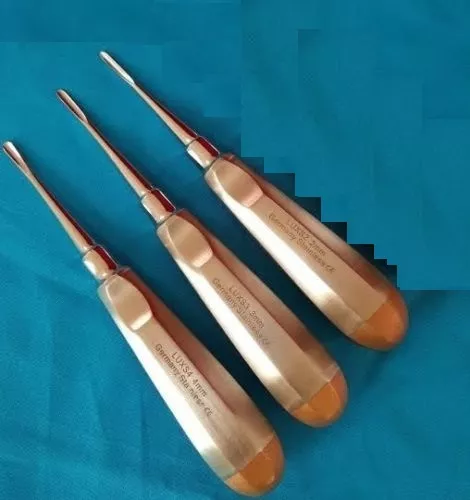 3 Pcs Straight Dental Surgery Extracting Extraction Apicalroot Tip Elevator