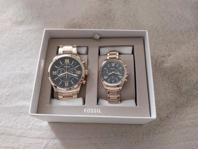 Fossil Bq2400set Goldene Fossil Uhr Herren FOSSIL