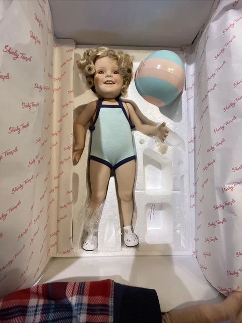 Danbury Mint Shirley Temple "Bathing Beauty" Toddler Collection Doll w/ Orig Bx