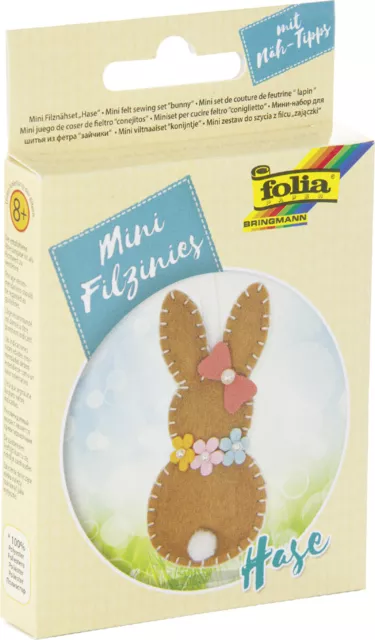 folia Mini Filz-Nähset "Filzinies" 15-teilig Hase