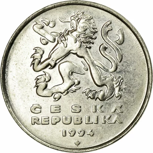 [#701210] Monnaie, République Tchèque, 5 Korun, 1994, TTB, Nickel plated steel,