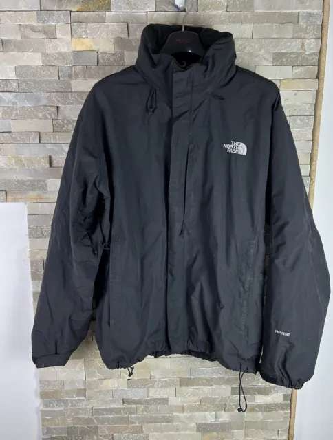 The North Face Mens size L black hyvent jacket coat
